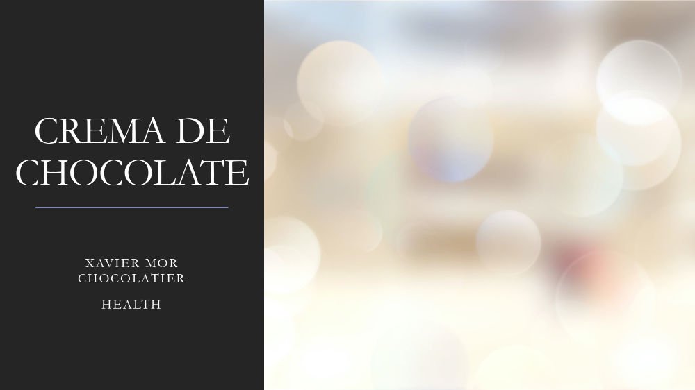 Cremas de chocolate Xavier Mor